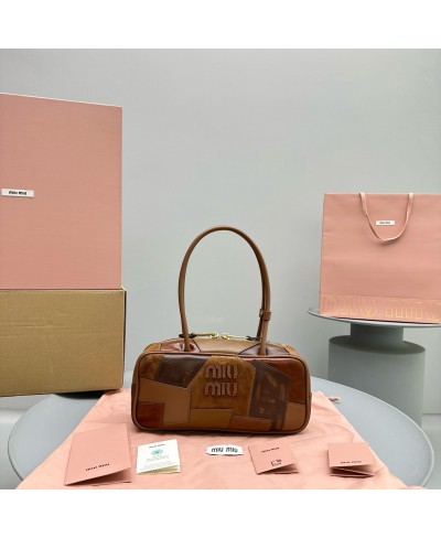 MIU MIU Beau leather patchwork bag