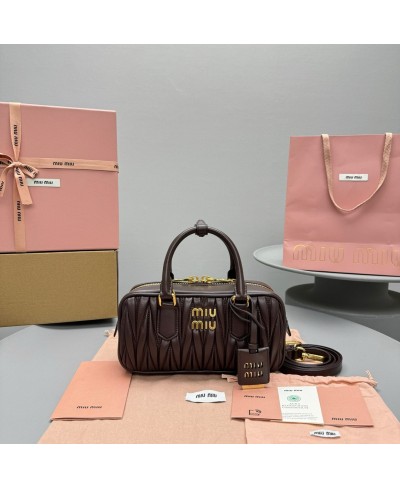 MIU MIU Arcadie matelassé nappa leather bag