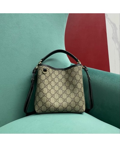 GUCCI GG Emblem mini bucket bag