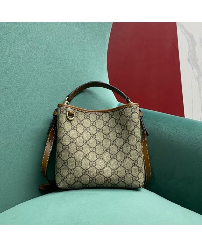 GUCCI GG Emblem mini bucket bag