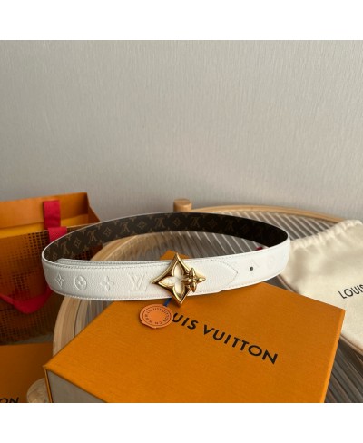 LOUIS VUITTON LV Flowergram 30mm Reversible Belt