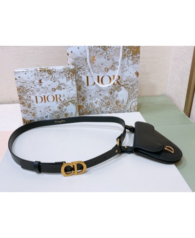 CHRISTIAN DIOR Saddle Removable Pouch Belt