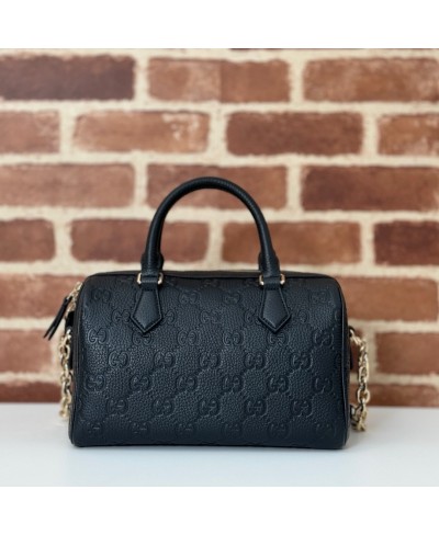 GUCCI GG Emblem small top handle bag