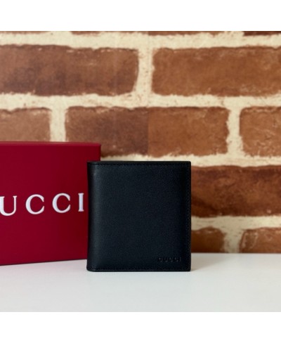 GUCCI GG Emblem bi-fold embossed wallet