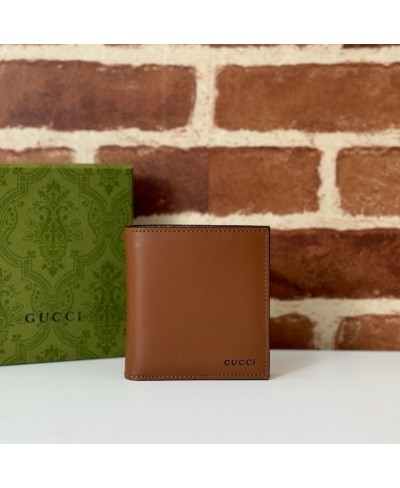 GUCCI GG Emblem bi-fold embossed wallet