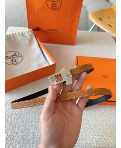 HERMES Lucky 15 reversible belt