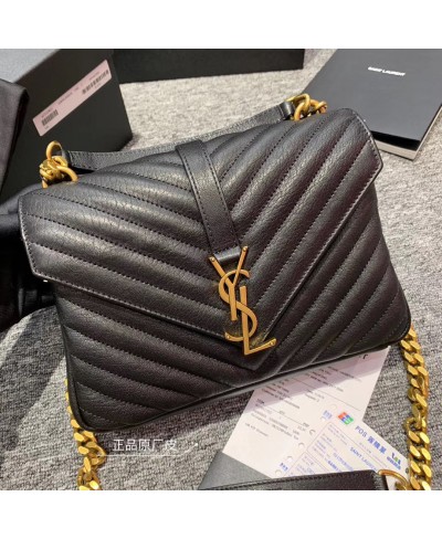 COLLEGE MEDIUM IN MATELASSÉ LEATHER SAINT LAURENT