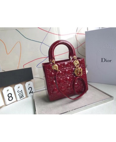 CHRISTIAN DIOR LADY DIOR CALFSKIN BAG