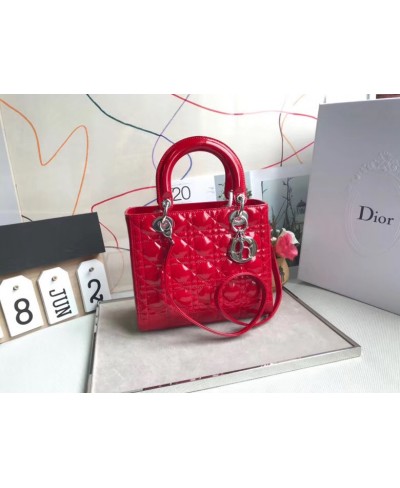 CHRISTIAN DIOR LADY DIOR CALFSKIN BAG