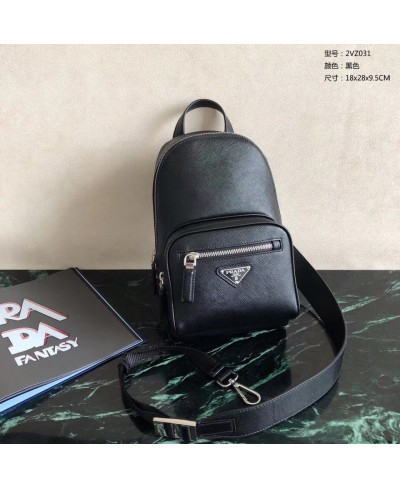 PRADA Saffiano one shoulder backpack