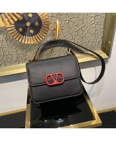 VALENTINO VSLING GRAINY CALFSKIN SHOULDER BAG