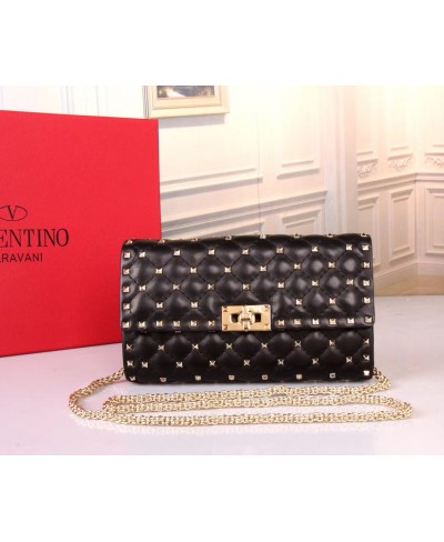 BORSA POCHETTE A TRACOLLA ROCKSTUD SPIKE IN NAPPA VALENTINO