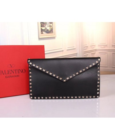 VALENTINO ROCKSTUD CALFSKIN POUCH