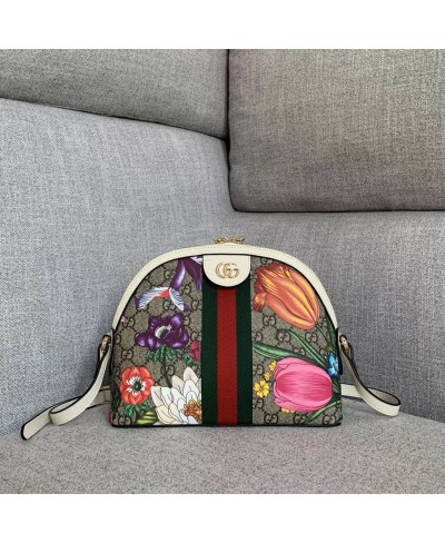 GUCCI Ophidia GG Flora small shoulder bag