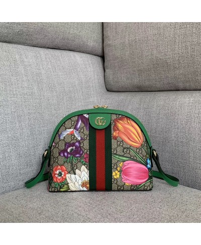 GUCCI Ophidia GG Flora small shoulder bag