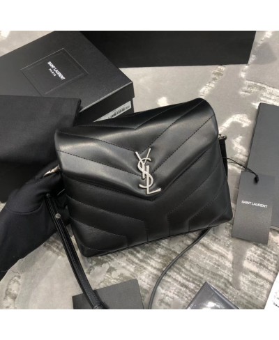 SAINT LAURENT LOULOU TOY BAG IN MATELASSÉ "Y" LEATHER