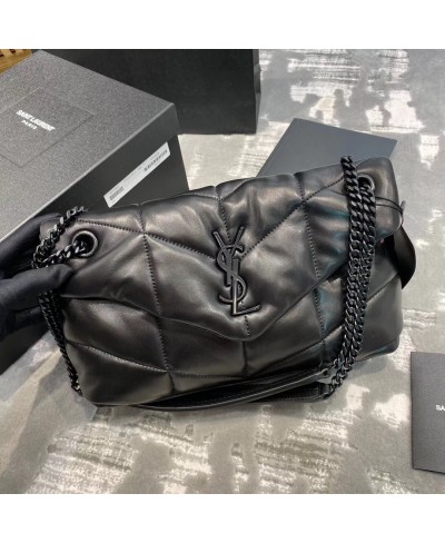 SAINT LAURENT LOULOU PUFFER SMALL BAG IN QUILTED LAMBSKIN