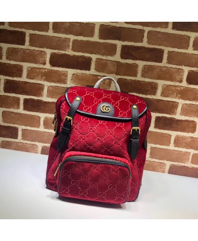 GUCCI Small GG velvet backpack