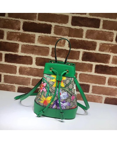 GUCCI Online Exclusive Ophidia GG Flora small bucket bag