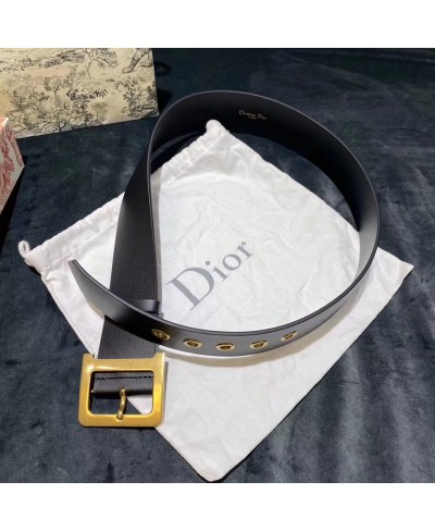 CHRISTIAN DIOR DIORQUAKE BELT IN BLACK CALFSKIN