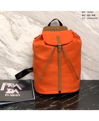 PRADA Nylon and Saffiano leather backpack