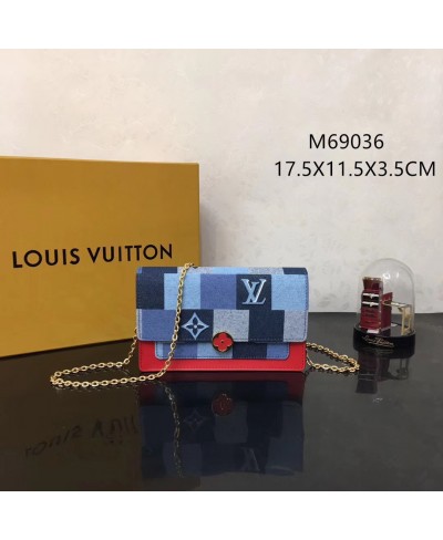 LOUIS VUITTON FLOWER PURSE WITH CHAIN