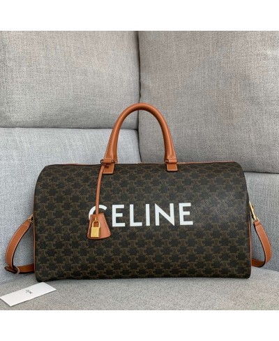 CELINE LARGE VOYAGE BAG IN TRIOMPHE CANVAS