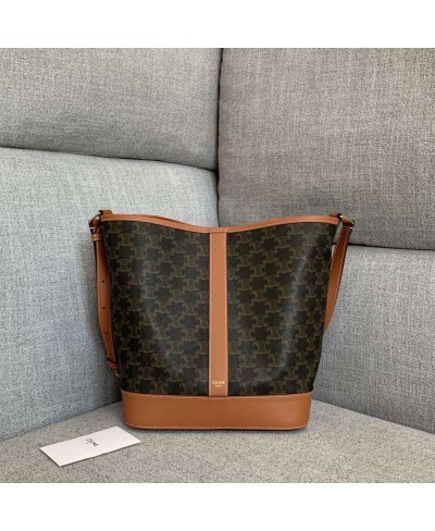 CELINE MEDIUM BUCKET IN TRIOMPHE CANVAS