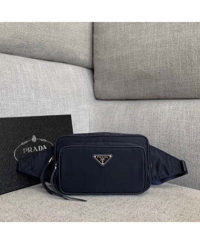 PRADA Fabric and leather belt bag