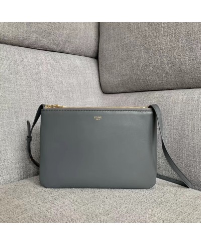 CELINE LARGE TRIO BAG IN SMOOTH LAMBSKIN