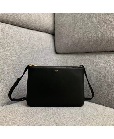 CELINE LARGE TRIO BAG IN SMOOTH LAMBSKIN