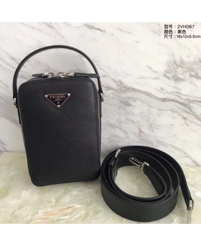 PRADA Saffiano leather bandoleer bag