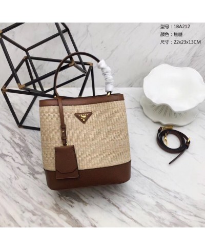 PRADA Prada Panier medium straw bag