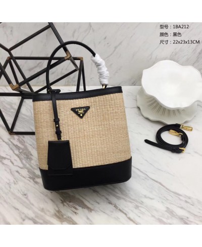 PRADA Prada Panier medium straw bag