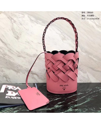 PRADA Bucket bag with large woven motif