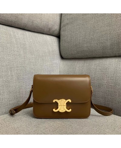 CELINE TEEN TRIOMPHE BAG IN SHINY CALFSKIN