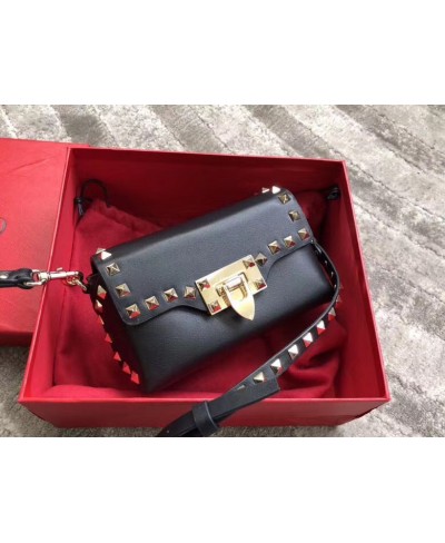 VALENTINO MINI ROCKSTUD CALFSKIN CROSSBODY BAG