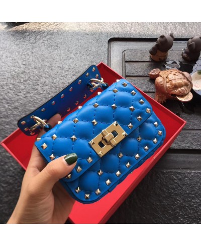 BORSA MICRO ROCKSTUD SPIKE IN VITELLO FLUO VALENTINO