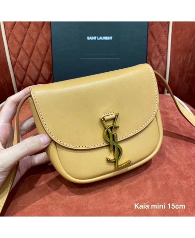 BORSA SATCHEL KAIA MINI IN MORBIDA PELLE VINTAGE SAINT LAURENT