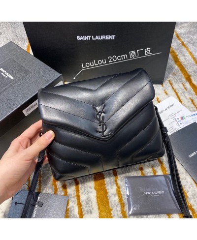 SAINT LAURENT LOULOU TOY BAG IN MATELASSÉ "Y" LEATHER（ORIGINAL LEATHER)