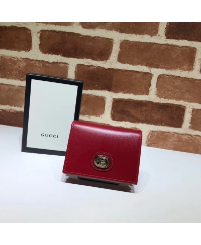 GUCCI Leather card case wallet