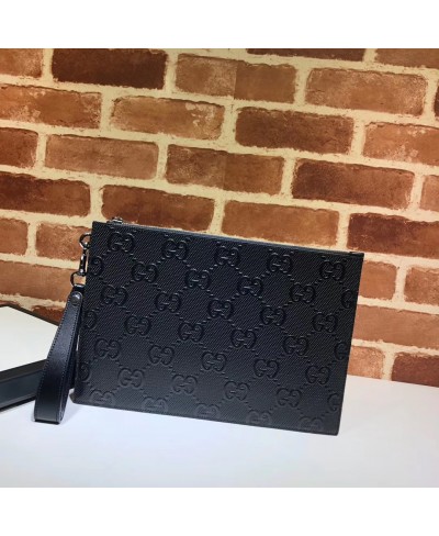 GUCCI GG embossed pouch