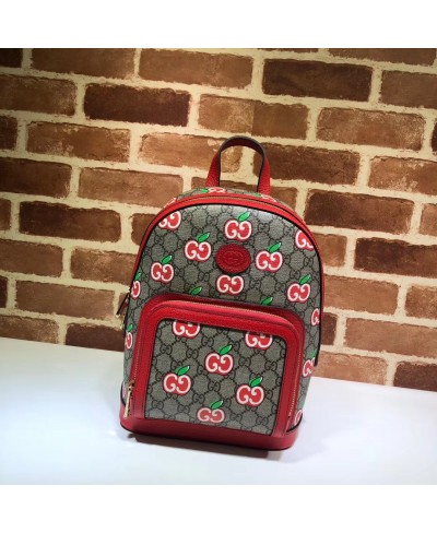 GUCCI Small backpack with GG Apple print