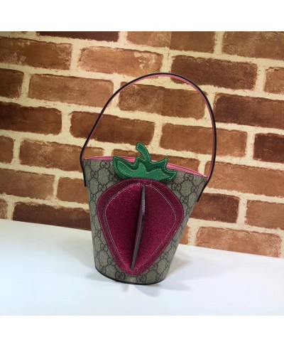 Borsa GG con fragola per bambini GUCCI