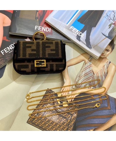 FENDI CHARM NANO BAGUETTE