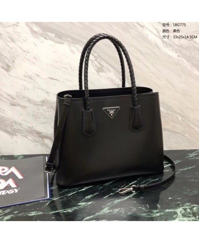 PRADA Prada Double Medium leather bag