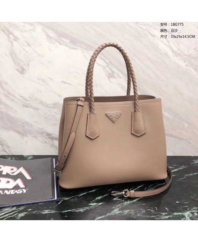 PRADA Prada Double Medium leather bag