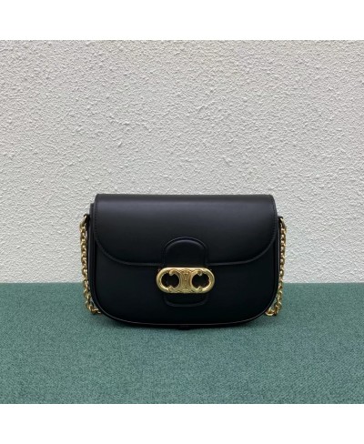 CELINE MEDIUM CHAIN MAILLON TRIOMPHE BAG IN SHINY CALFSKIN