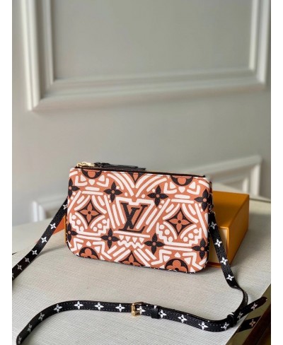 POCHETTE CON ZIP A DOPPIO CURSORE LV CRAFTY LOUIS VUITTON