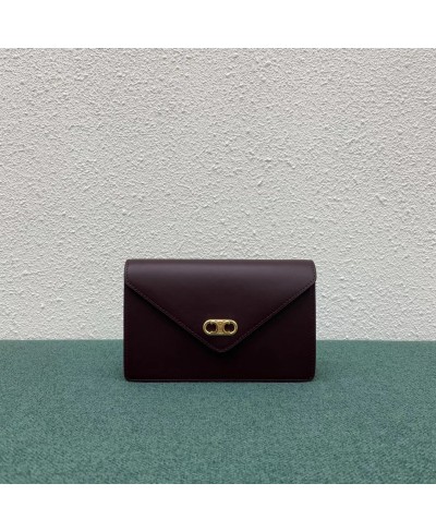 CELINE MAILLON TRIOMPHE WALLET ON CHAIN IN SHINY CALFSKIN